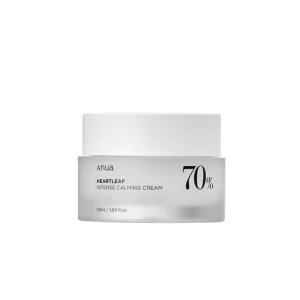 ANUA Heartleaf 70 Intense Calming Cream with Ceramide, Panthenol, Heartleaf extract, Korean Skin care